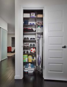 organized utility closet