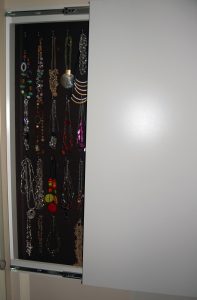 custom-made wall hanging jewellery cabinet