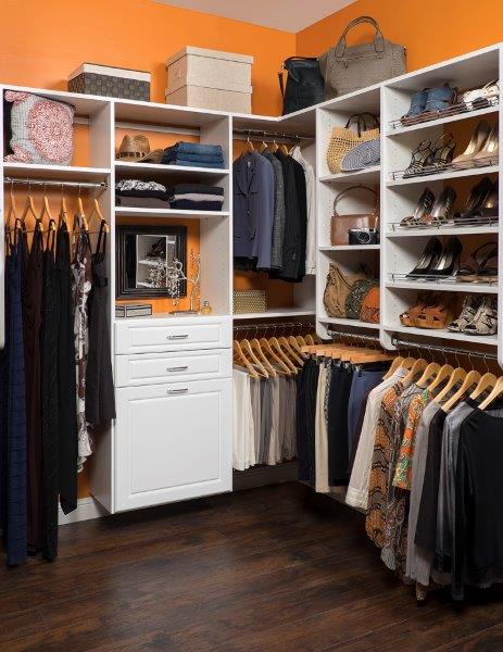 Great Custom Closets For Storage And, How To Install Melamine Closet Shelving